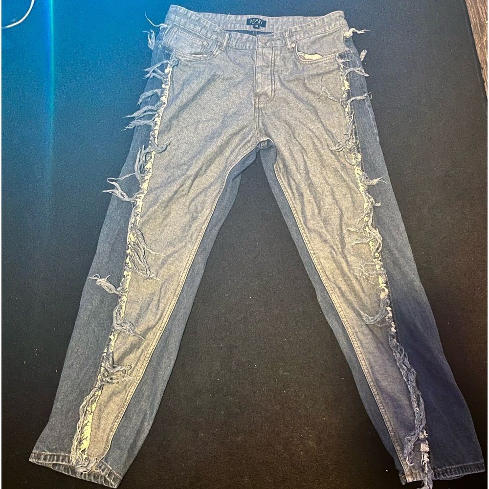 Blue BooHooMan Jeans